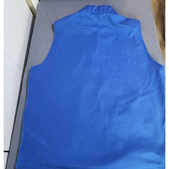 adiPure adidas Men's LG Blue 1/4 Zip Pullover Vest Golf Athleisure Windbreaker - Picture 2 of 8